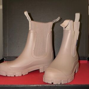 Waterproof Non-Slip Thick Sole Mid-Calf Boots, Ankle Chelsea Rain Boots